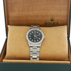 SALE! ROLEX 36MM 2 CT DIAMOND OYSTER WATCH! MINT! W/ BOX